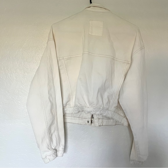 Abercrombie Cream Denim Trucker Jacket - Picture 2 of 5